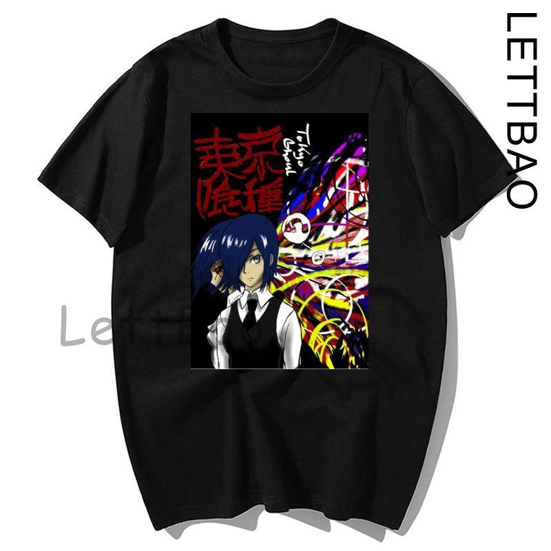 Japanese Anime Tokyo Ghoul T Shirt Men Kawaii Cartoon Kaneki Ken Graphic Fashion Unisex Tshirt