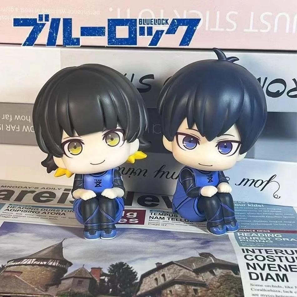 BLUE LOCK Action Figures Isagi Yoichi Bachira Meguru Anime Figure Q Version Figurine PVC Collectible Model Kids Dolls Toys Gifts