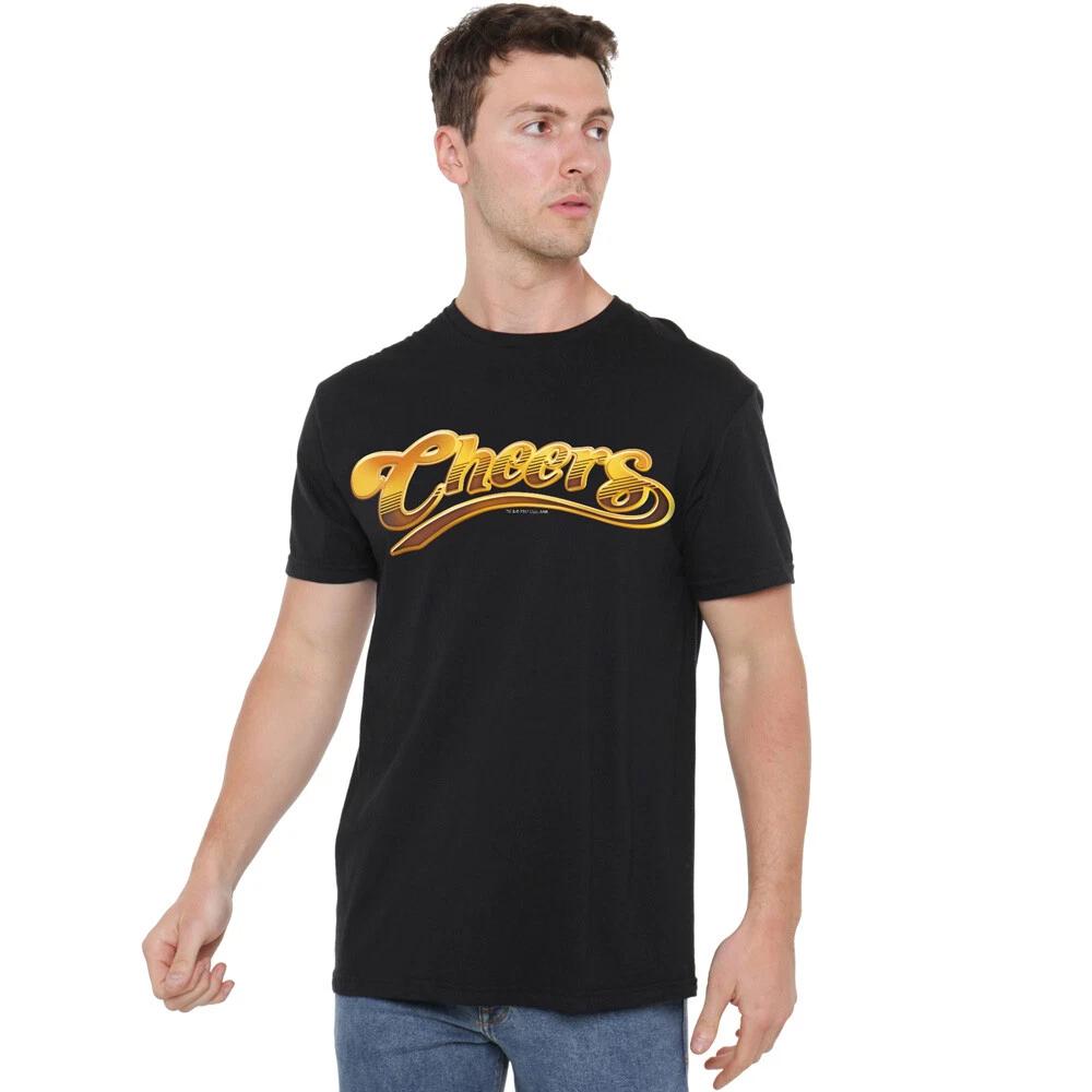 Cheers Cheers Logo T-Shirt S-2XL, Black 3XL