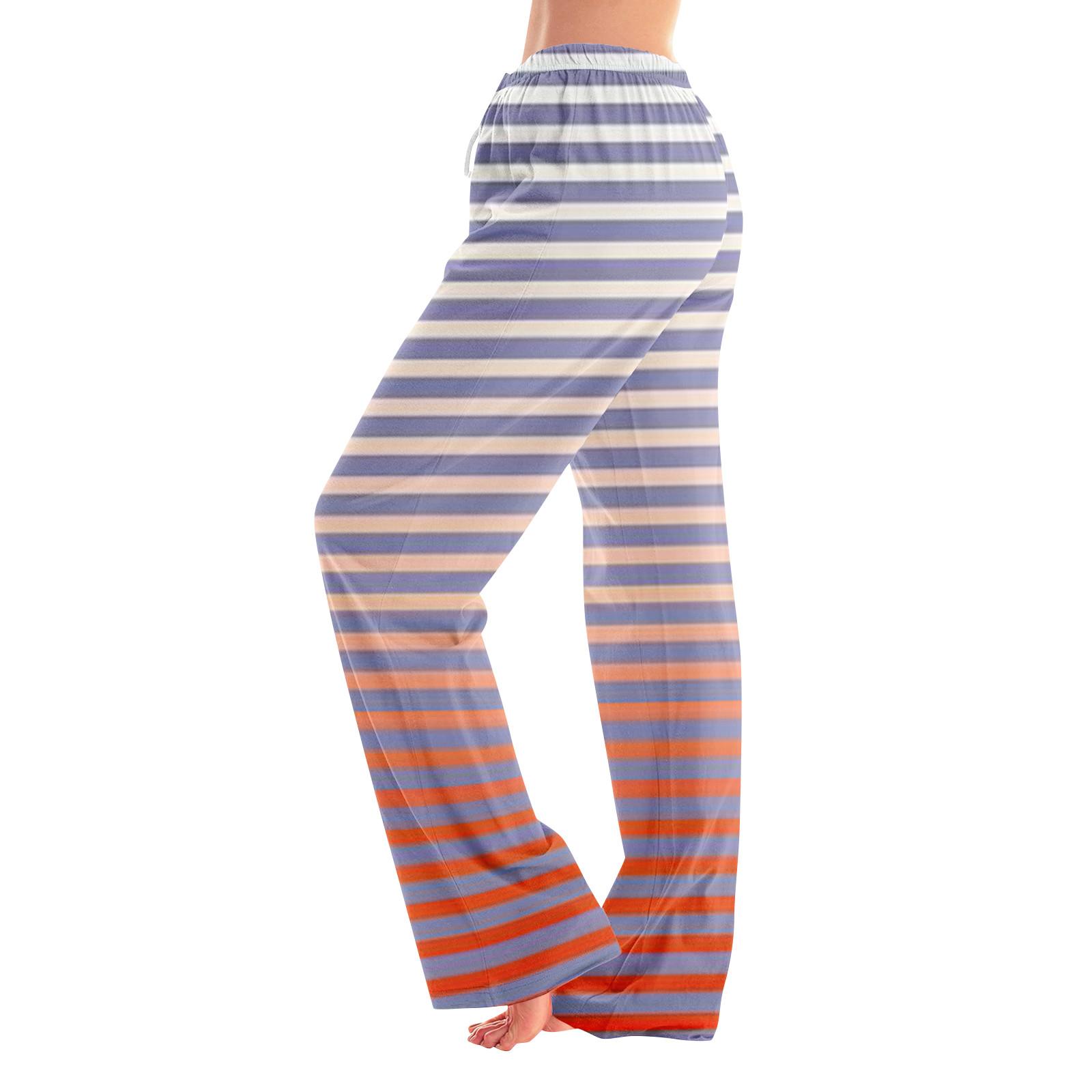 

Жіночі піжамні штани, одяг для сну, повсякденні штани на шнурках, еластичні пояси, зручні прямі вільні штани для йоги XXXL