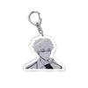 6CM Anime Keychain Women Link Click Key for Men Charles Key Ring Bag Acrylic Car Keyring Cute Acrylic Pendant Key Cosplay Gift