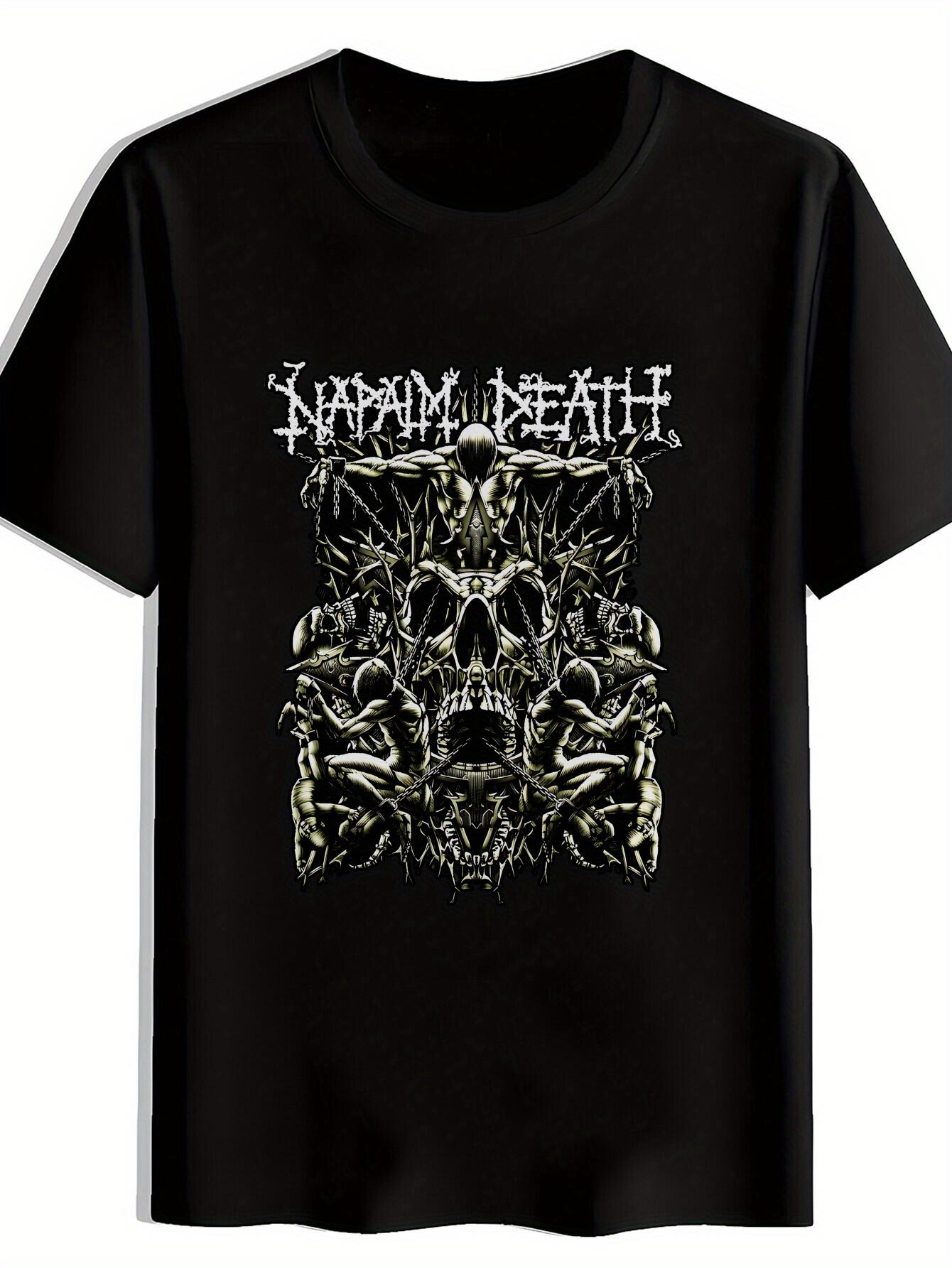 T-shirt Black Napalm Death Graphic - Vintage Rock Band Design XL