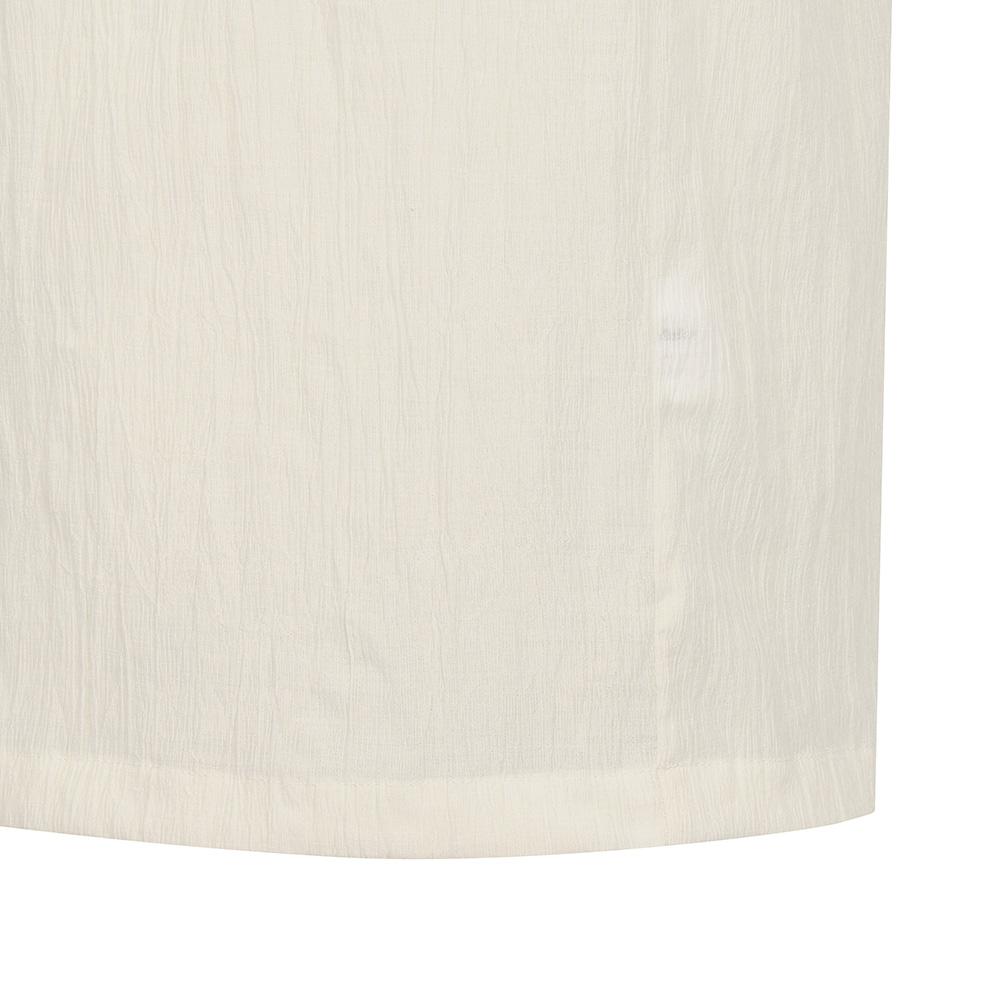 MALBON GOLF Summer Pleated Half-Open Collar T-Shirt Ivory (Man)