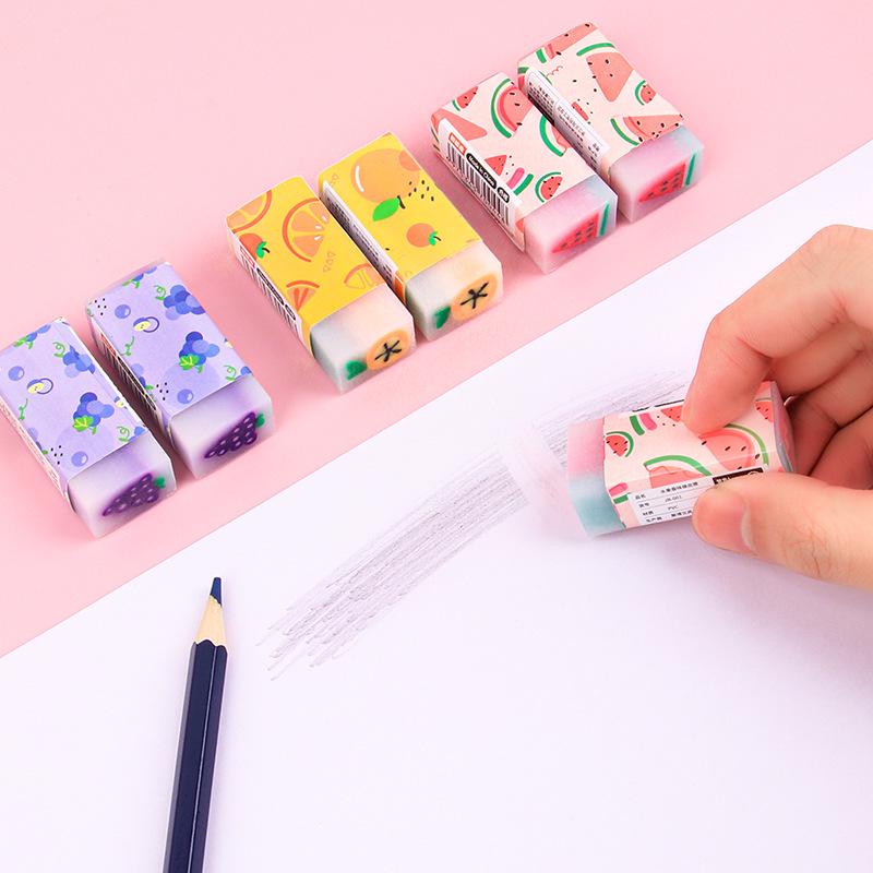 Creative Scented Fruit-Filled Jelly Eraser - Student-Specific, Sliceable, Clean, Ideal for Kids.
