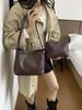 Korean Niche Retro Woven Underarm Bag - Trendy 2026 Fashion for Women, Perfect for Outings & Commuting, Mother-Child Style.