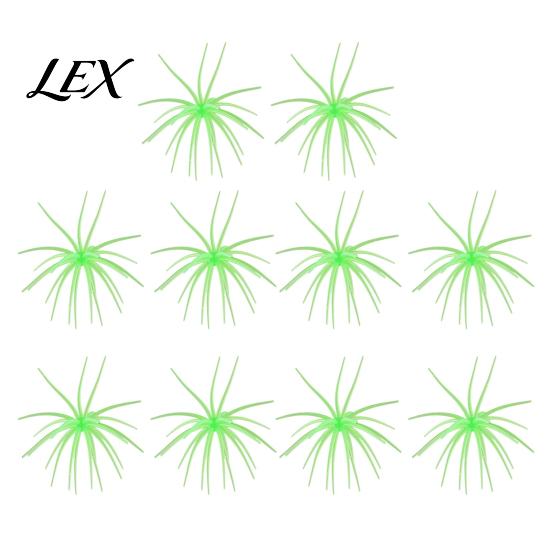 Finesse Rig Soft Plastic Lures Floating Sea Urchin Lures, Highly Elastic TPE Bionic Fishing Baits, for Weed Lines Flexible Realistic Tentacles