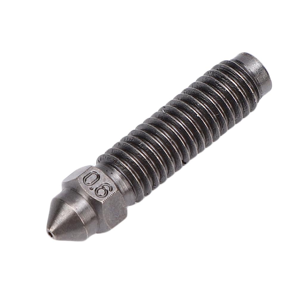 2Pcs 0.6mm 3D Printer Nozzle Replacement for Elegoo Centauri Carbon 3D Printer M6x25mm Hardened Steel Extruder Nozzle