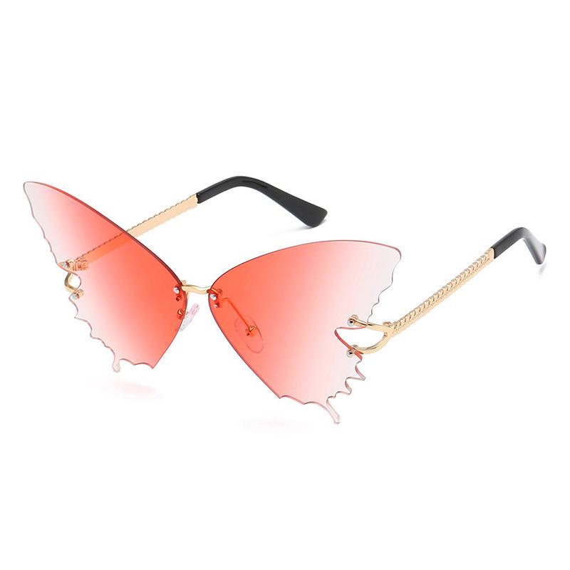 SHAUNA Vintage Übergroße Einzigartige Schmetterling Sonnenbrille Damen Mode Gradient Lens Eyewear Weibliche Große Schattierungen UV400 Sonnenbrille
