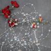 30/40/60m/1roll Imitation Pearl Fishing Line Chain Crystal Beads String Wedding Party Decoration DIY Christmas Tree Decor