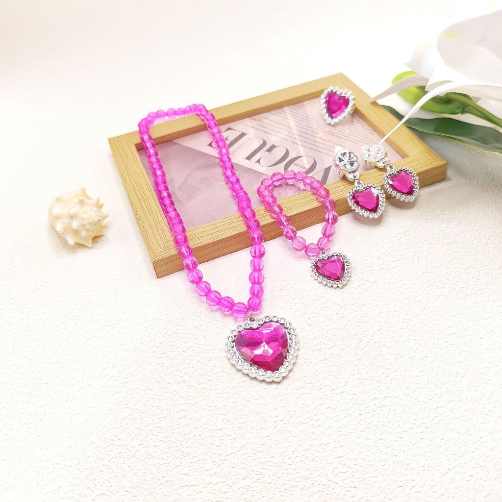 5 Pcs Children's Necklace Bracelet Set Necklace Girl Baby Accessories Children's Necklace Children's Accessories