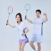 Quick-Dry Bamboo Fiber Badminton Set Men Women Couples Short Sleeve Top Shorts Skirt Tennis Pickleball Sportswear