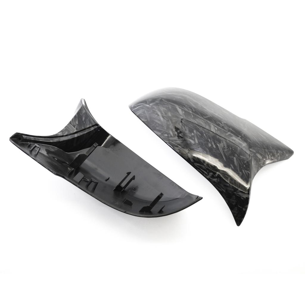 Upgrated Rearview Mirror Shells Side Wing Mirror Cover Cap Pair Replacement for BMW F32 F30 F31 F33 F36(Forged carbon