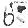 D Tap to 2B 8 Pin Female Power Cable for  Amira LF Camera Battery Conversion Cable Accessories 60cm