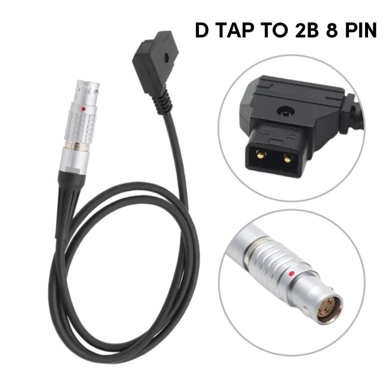 D Tap to 2B 8 Pin Female Power Cable for  Amira LF Camera Battery Conversion Cable Accessories 60cm