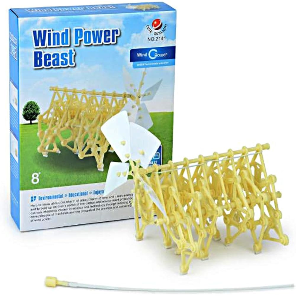 Little Swallow Wind-Powered Walking Robot Model DIY Kit Mini Beast Strandbeast Science Project