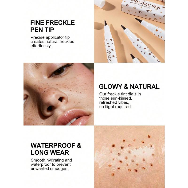 1ml Natural Freckle Pen, High Pigment & Waterproof, Easy To Apply, Creates Refined Makeup Look, Suitable For Parties, Festivals, Daily Makeup