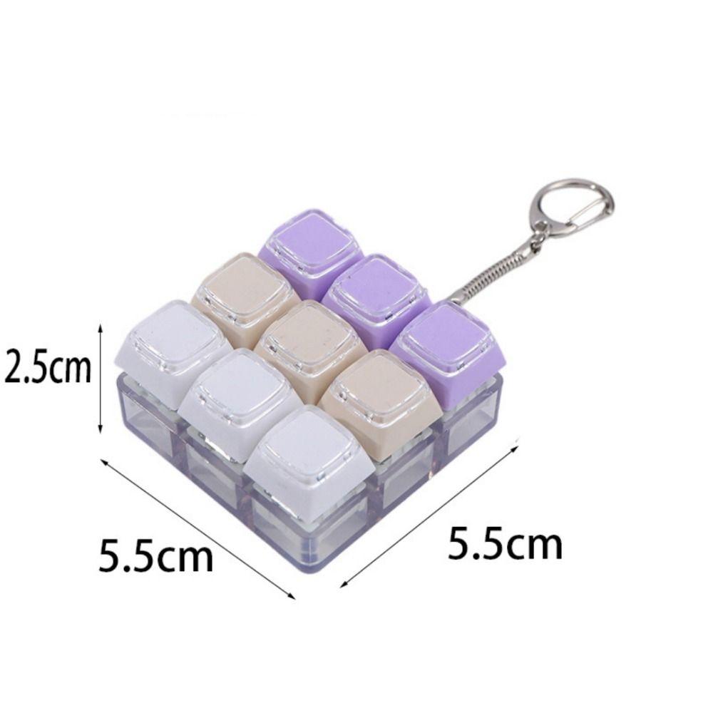 DIY Keyboard Games Keychain Anti Stress Finger Creative Bag Pendant For Adults