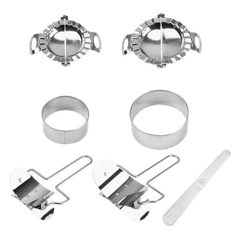 304 Stainless Steel Dumpling Maker Kit: Mold, Filling Spoon, Skin Cutter