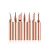 5-Piece Pure Copper Non-Magnetic Soldering Iron Tips for 936 Model