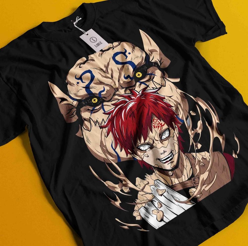 

Гаара Футболка Наруто Футболка Рок Ли Футболка Мадара Какаши Итачи Темари Саске 4XL