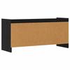 TV Stand 100 x 33 x 47 cm Black Oak Wood Based Panel