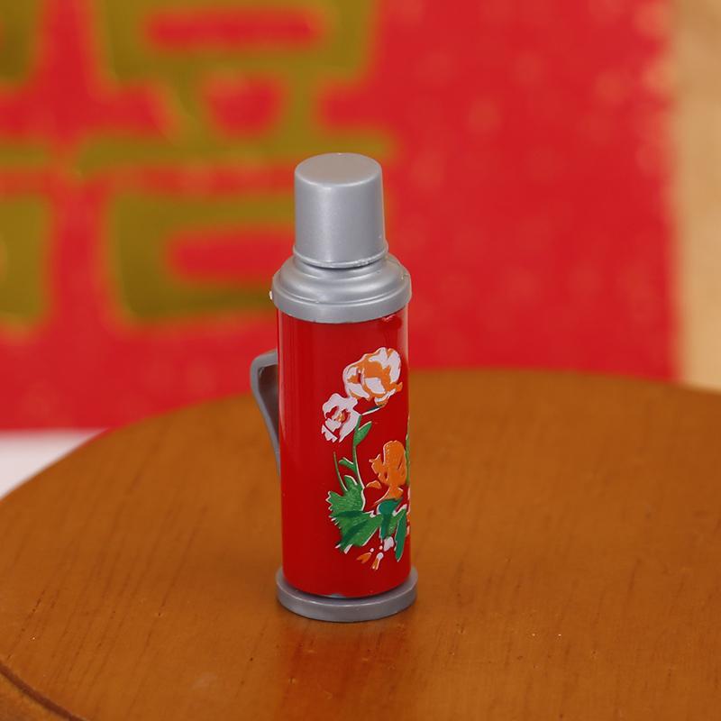 8Pcs/Set Dollhouse Miniature Chinese Wedding Gift Box Vintage Water Bottle Model