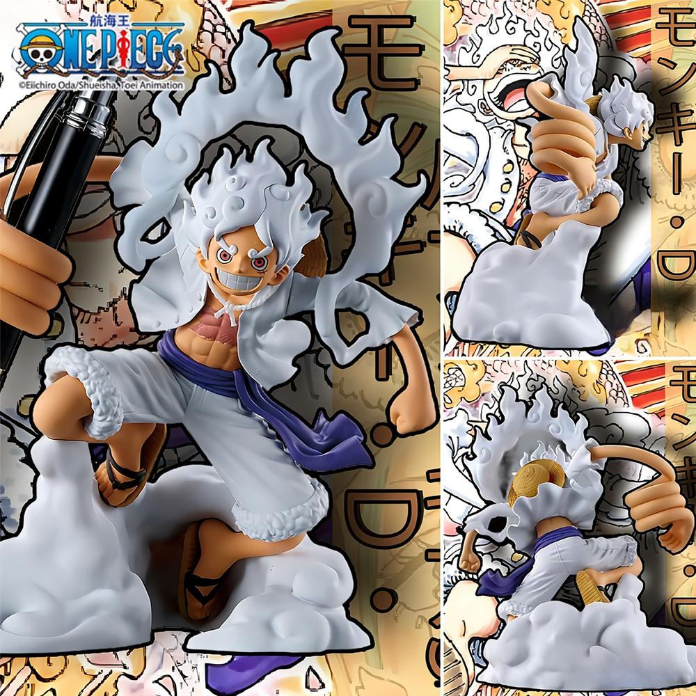 1 Stück Offizieller One Piece Nika Luffy Schreibtisch Stiftehalter Figur Ornament Bestes Geschenk für Ostern/Valentinstag Ein Muss für Anime-Fans.