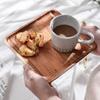 Acacia Wooden Tray Household Rectangular Coffee Breakfast Bread Tray Fruit Tray Wooden Tableware
