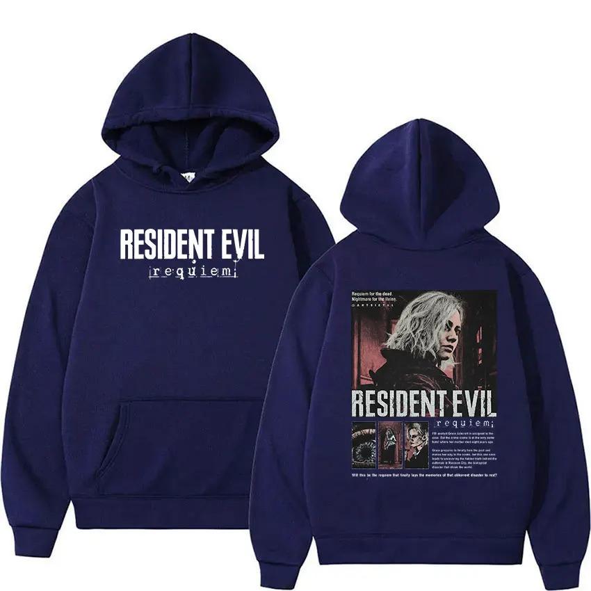 2026 Resident Evil 4 Potisk Mikina Pánská Dámská Vintage Módní Pulovr Mikina Ležérní Fleecová Dlouhý Rukáv Oversized S Kapucí Streetwear