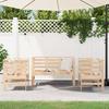 VidaXL Salon de Jardin 3 pcs, Sièges de Patio, Ensemble de Meubles, Mobilier de Terrasse Arrière-cour Extérieur, Bois Massif 825142
