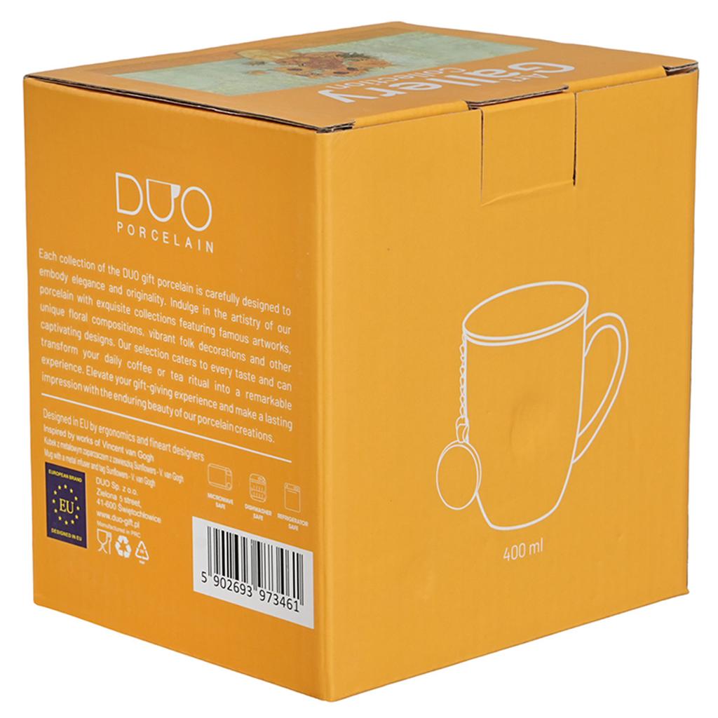 Kubek Z Zaparzaczem I Zawieszka Sunflowers Van Gogh 400 Ml