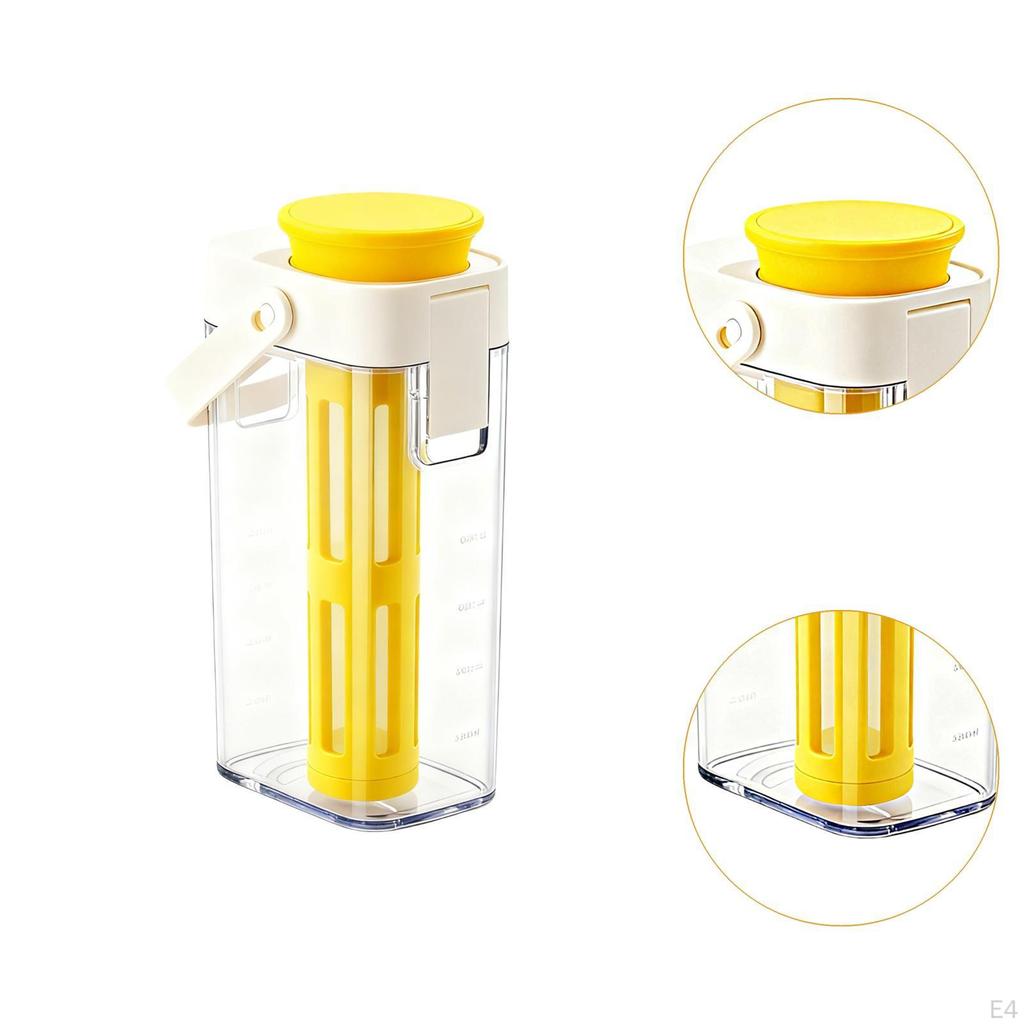 1 Liter Cold Brew Coffee Maker, Reusable Refrigerator Water Jug, Leak Beverage Dispenser for