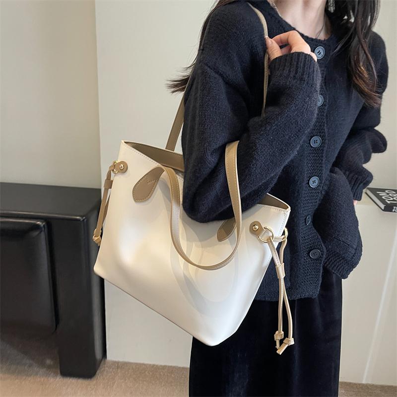 Velkokapacitní taška Dámská taška přes rameno Kožená taška Bucket Bag