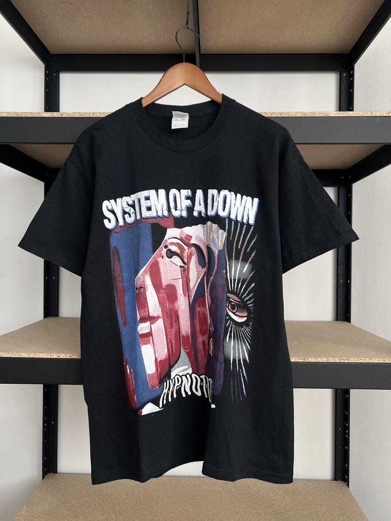 Vintage 2000s System of a Down Hypnotize Black Unisex Tshirt S5XL KH9558 M
