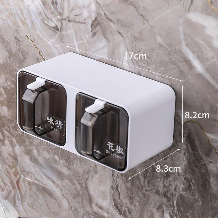 

Настенная коробка для приправ, полка для специй, сахарница, солонка, контейнер для приправ, коробки для специй с ложками, кухонный комбинированный набор