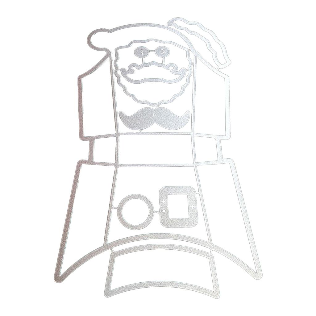 Matrices de découpe Boîte de Noël Pochoir Scrapbooking Découpes en métal Gaufrage de cartes Bricolage Modèle Moule Décoration d'album photo