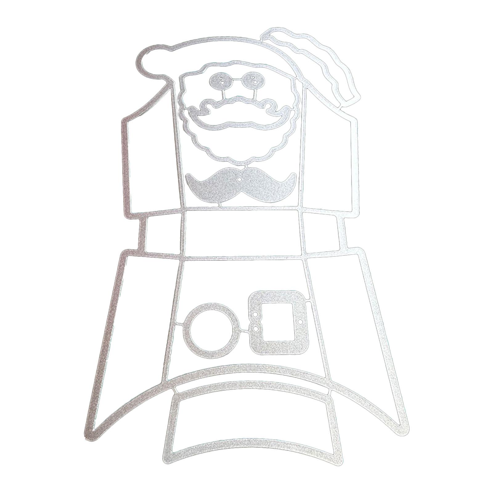 

Рождественская коробка Вырубные штампы Скрапбукинг Трафарет Металлические вырубки Тиснение карточек DIY Шаблон для фотоальбома Форма Украшение 704