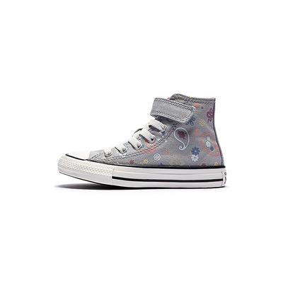 Chuck Taylor All Star Klettverschluss Freizeit Blumendruck High Top Canvas Schuhe Kindersneaker A22410C