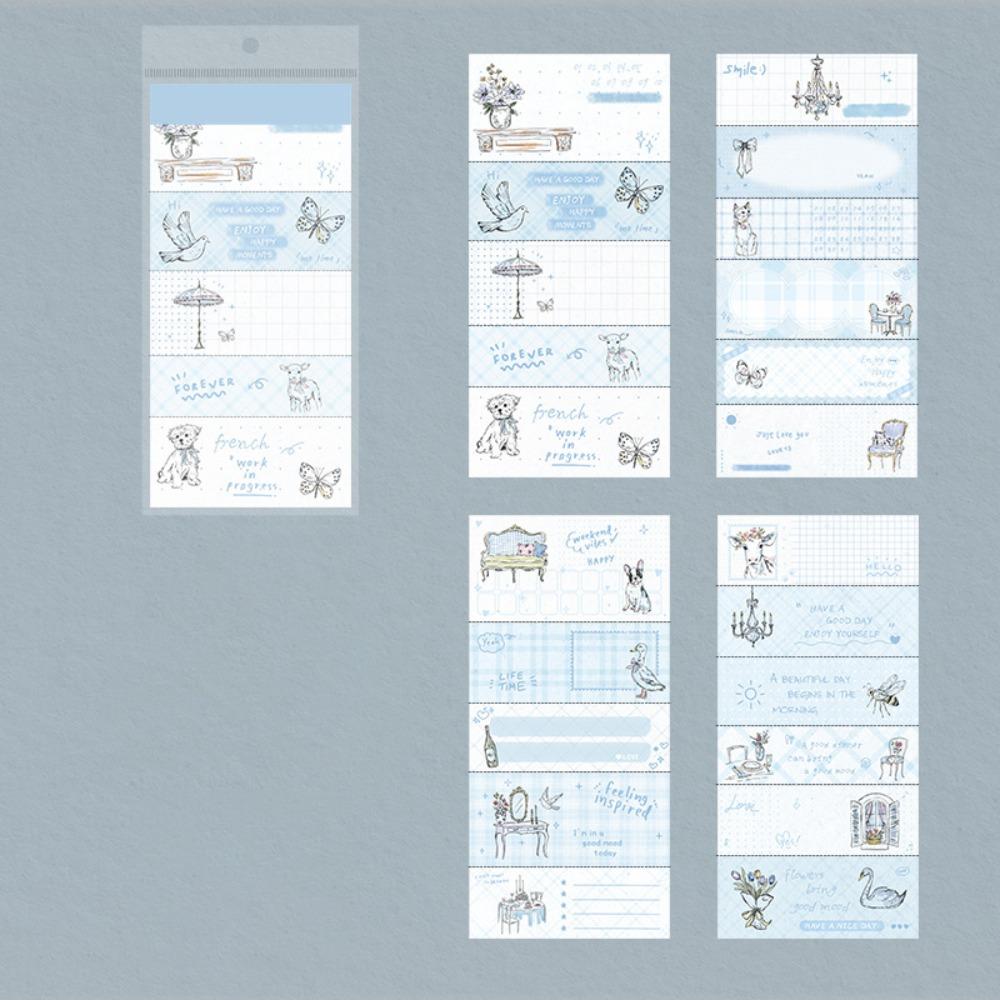 

20Sheets Garden Journey Series Label Sticker Book DIY Writable Surface Memo Pads Gift Cartoon Scrapbooking Material Paper