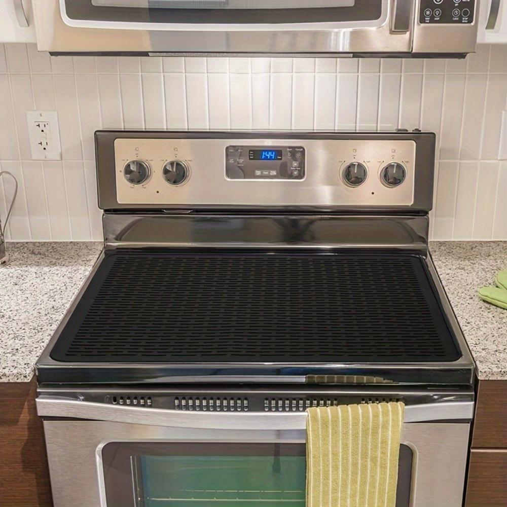 Flexible Silica Gel Furnace Cover Heat-resistant Protection Device Is Easy To Clean When Used for Ceramic and Glass Top Stove Kitchen Countertops.