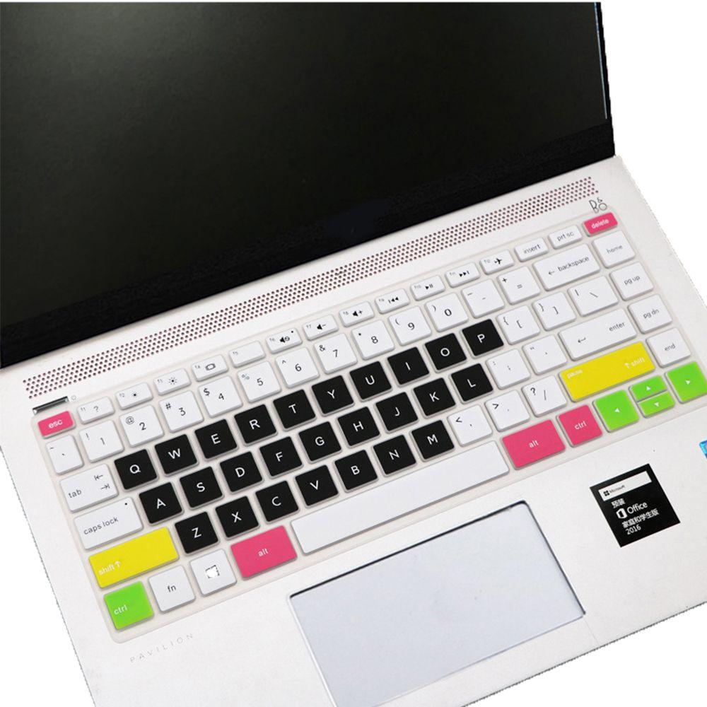 

For Computer 14 inches Waterproof Keyboard Covers Protective Film Keyboard Stickers Multicolor D