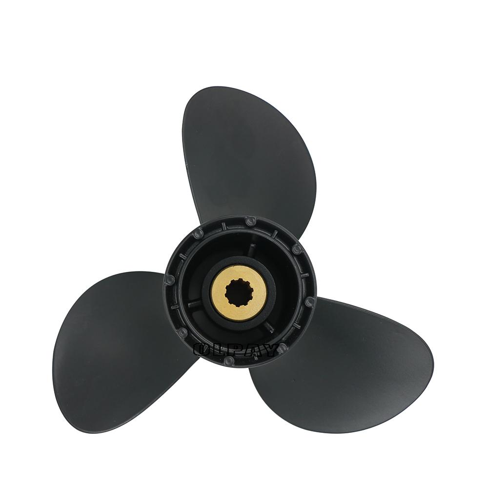 58100-93723-019 Aluminum Propeller 9-1/4*9 For Suzuki Outboard Motor 8-20HP,10 Teeth