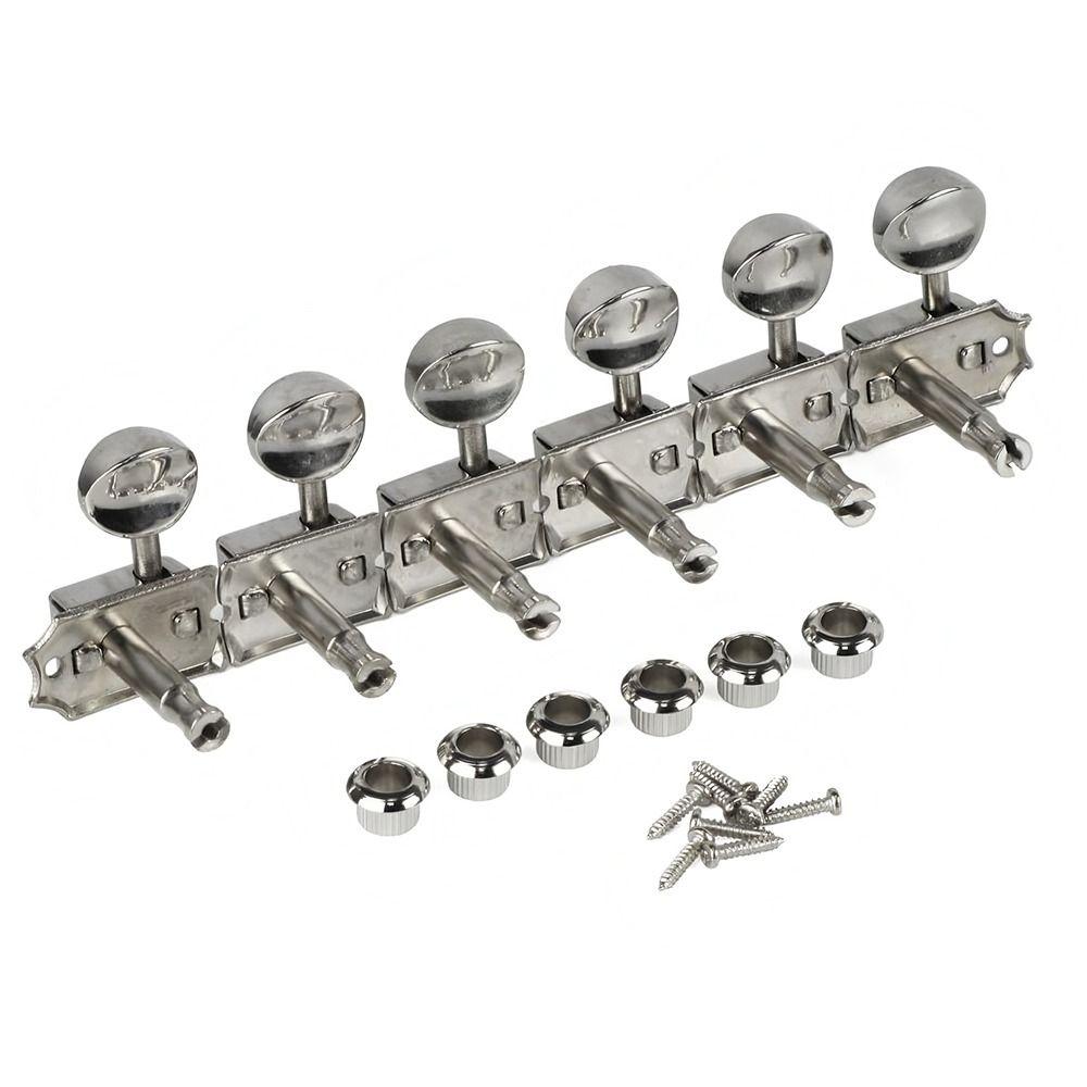 1Set 6-in-Line Guitar String Knob 6 Right 6R Combination Tool Tuning Key Pegs  for ST/TL Style