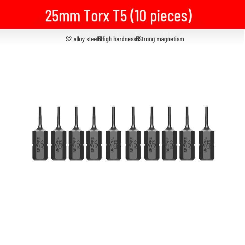 Compact Electric Screwdriver Bit Set: Phillips, Slotted, Torx, Hex, Strong Magnetic Power Drill, S2 Magnetic Bits.