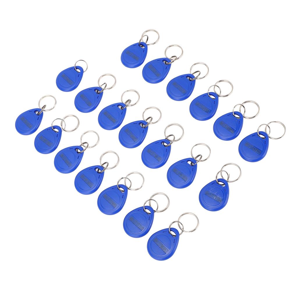 20 SZT. Zapisywalny Brelok 13,56 MHz Token Zawieszki do Kluczy Breloki do Systemu Kontroli Dostępu System Rejestracji Czasu Pracy w Windzie