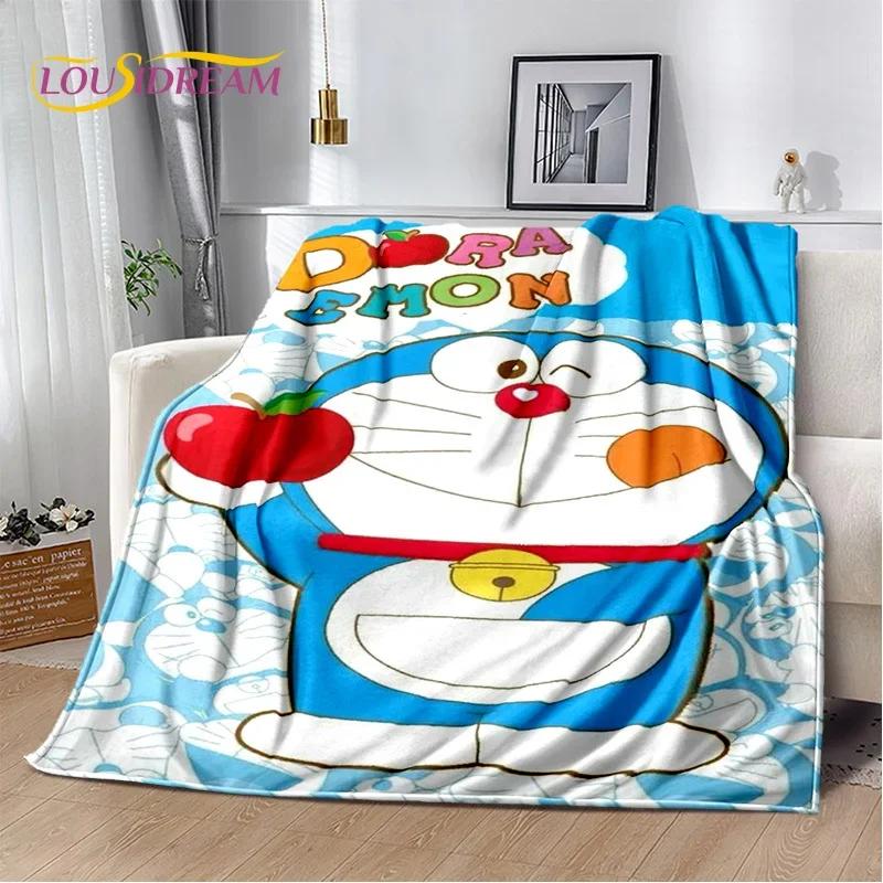 3D Cartoon Dream D-Doraemon Anime Soft Flannel Blanket for Bed Bedroom Sofa Picnic,Throw Blanket for Cover Outdoors Leisure Gift