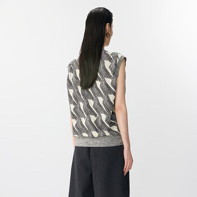 JNBY Women's Sleeveless V-Neck Knit Cardigan