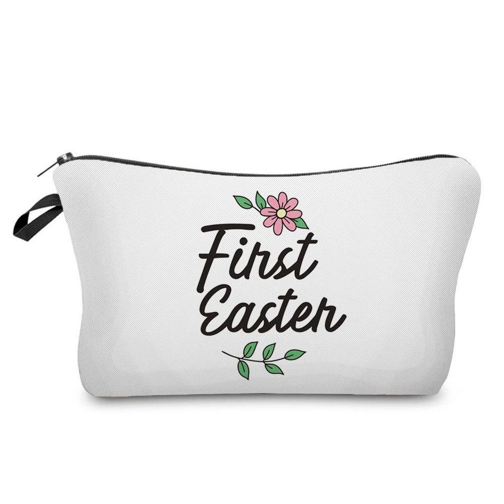 Women Flower Print Cosmetic Bag Toiletries Organize Travel Storage Case 6778