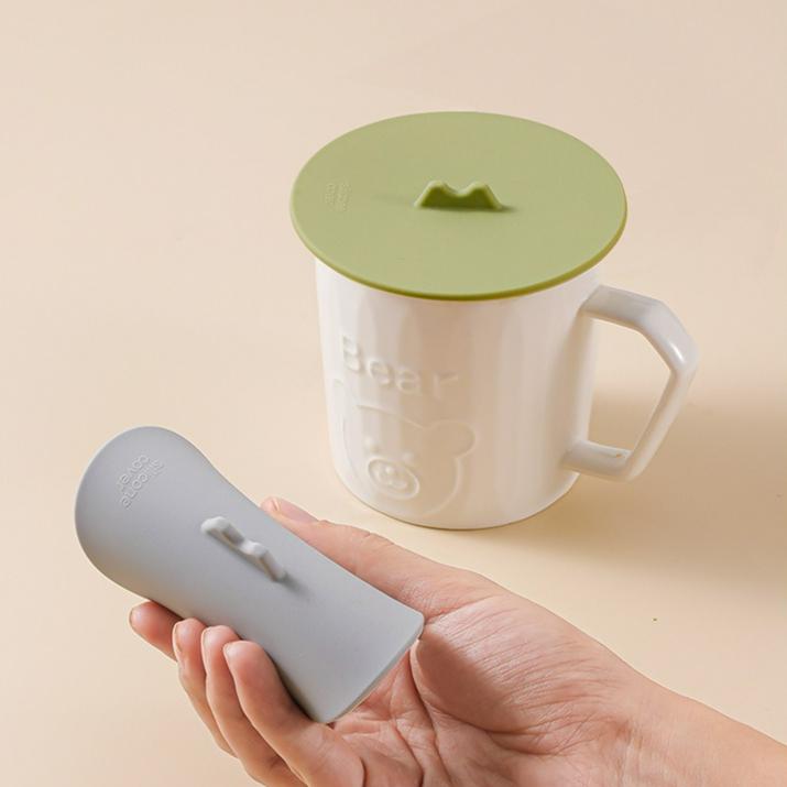 Silicone cup lid Food grade general purpose teacup lid For Ceramic cup mug Household water cup lid dust-proof and leak-proof