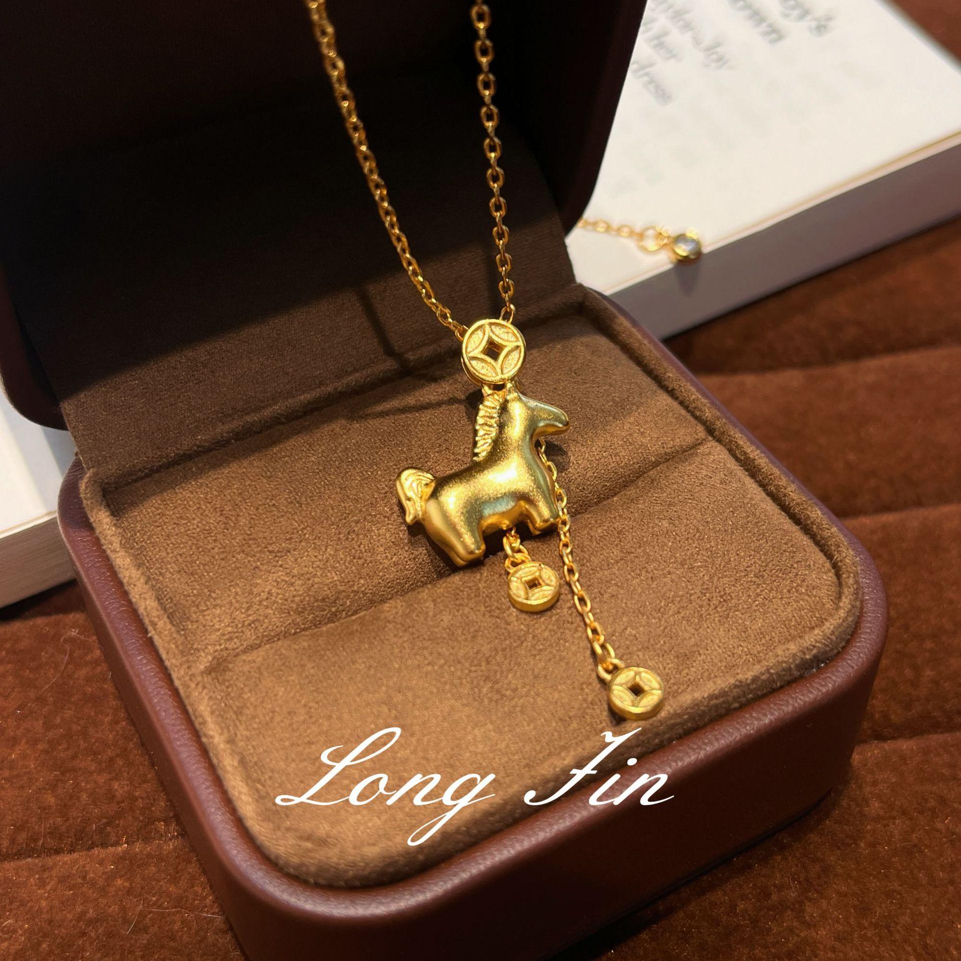 Immediately Have Money, Tassel Copper Coin Necklace, Women S Light Luxury Retro Temperament, Advanced Sense Collarbone Chain
